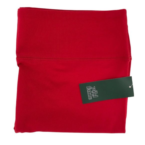 Wild Fable Womens High Rise Stretch Pop Fashion Red Skinny Leggings Choose Size - Picture 5 of 11